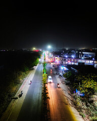 Fototapeta premium night traffic in the city