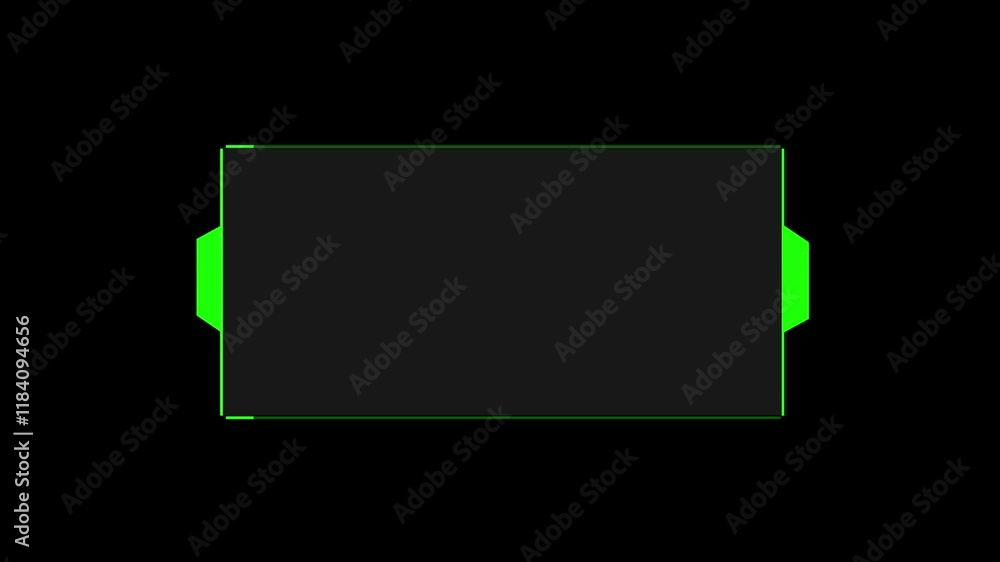 Poster technology hud display. universal frame video overlay futuristic hud head up display interface templ