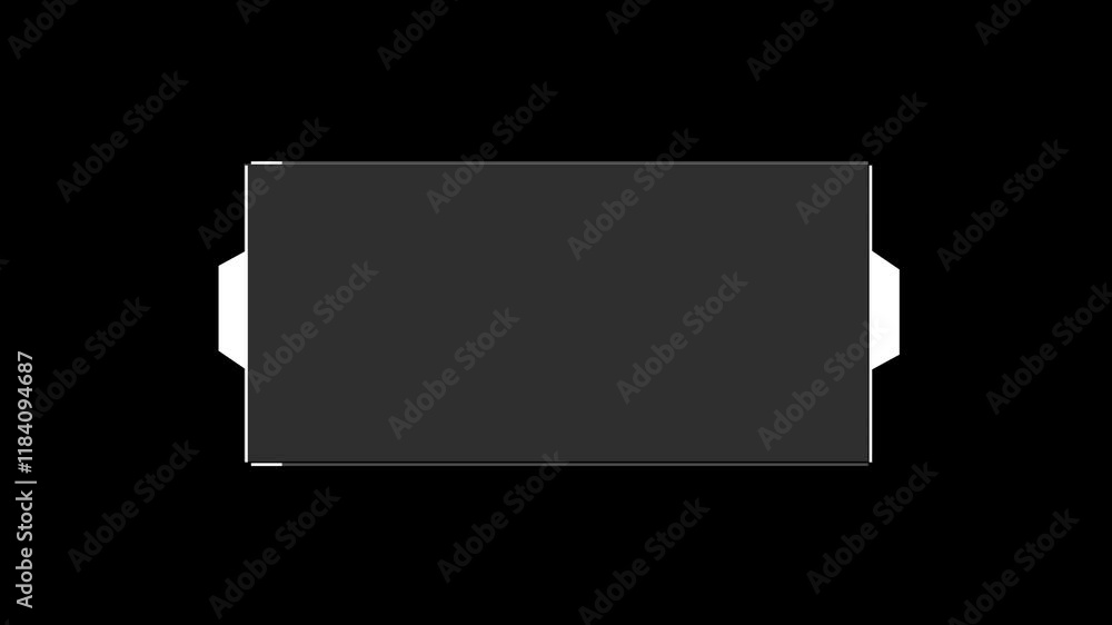 Poster technology hud display. universal frame video overlay futuristic hud head up display interface templ