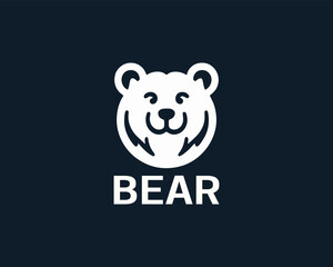 Bear logo vector design icon illustration. 