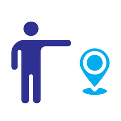 location flat color icon