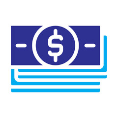 stack money flat color icon