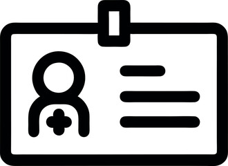 generic person badge icon symbolizing identity and representation in personal and professional contexts.