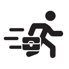 late work glyph icon