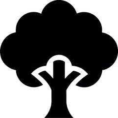tree icon symbolizing nature, growth, and sustainability ideal for environmental themes and eco-friendly designs.