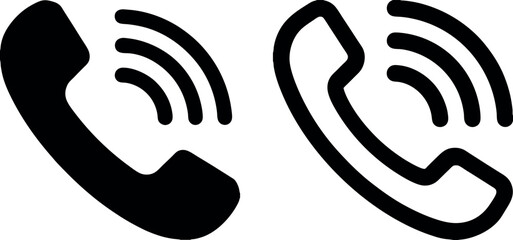 phone communication icon symbolizing contact and conversation suitable for personal and business contexts.