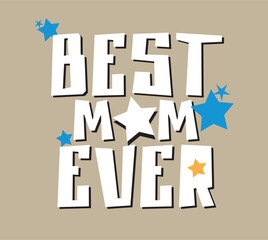 Vector and cute mom slogan print designs for boys' t-shirts