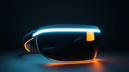 Futuristic Neon Smart Glasses: A Cyberpunk Vision of the Future