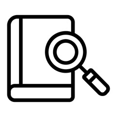 dictionary line icon