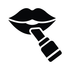 Applying lipstick for a vibrant and stylish appearance