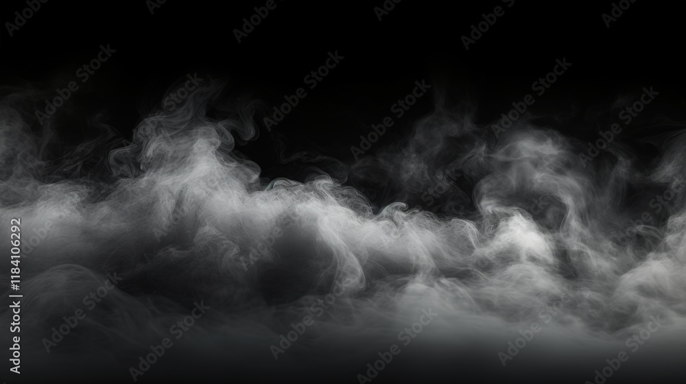 Poster soft mist and ethereal fog effect on dark background creating a mysterious atmosphere with dramatic 
