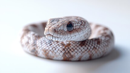 Fototapeta premium Detailed texture of a small snake captivating gigapixel macro photography