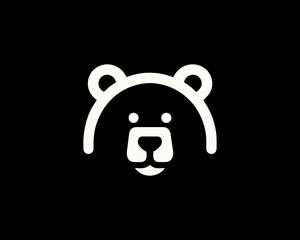 Bear logo design icon symbol vector illustration. 