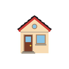 House vector emoji illustration home