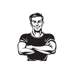 smilling athletic man