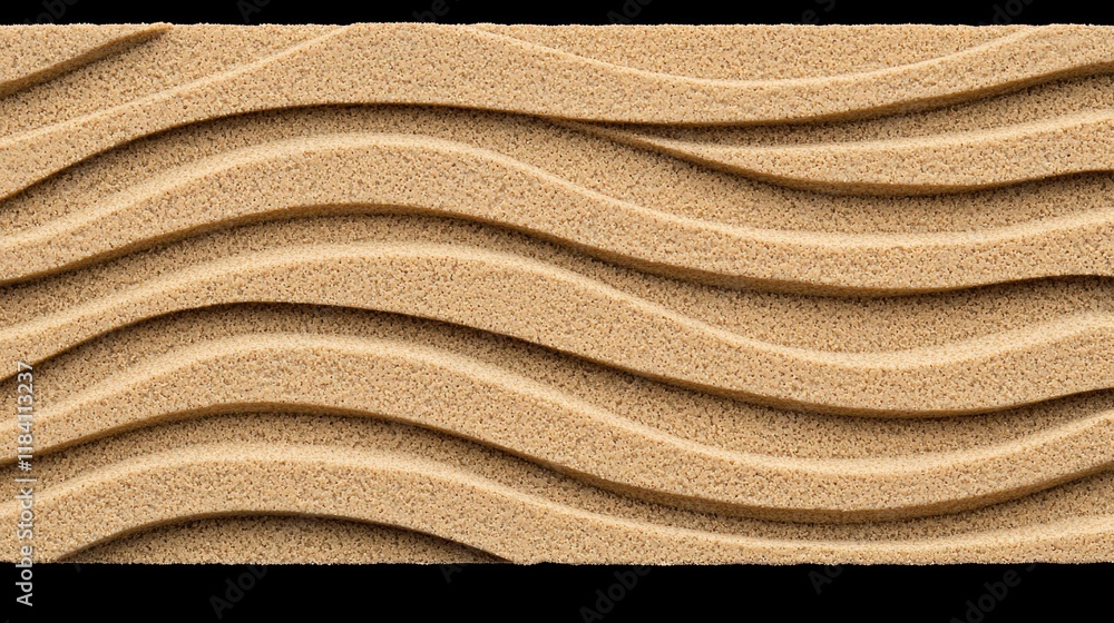Poster Abstract Beige Wave Pattern Texture Background