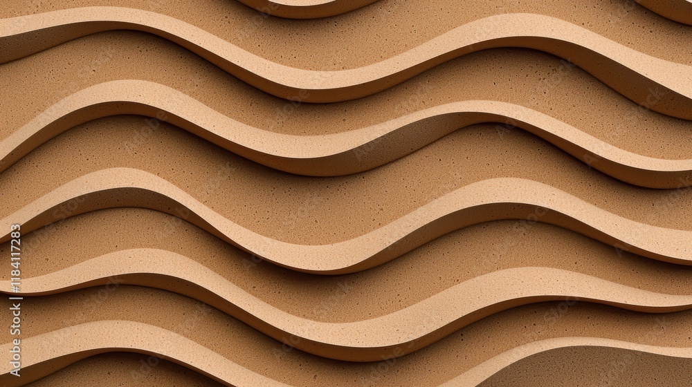 Poster abstract beige wave pattern background texture