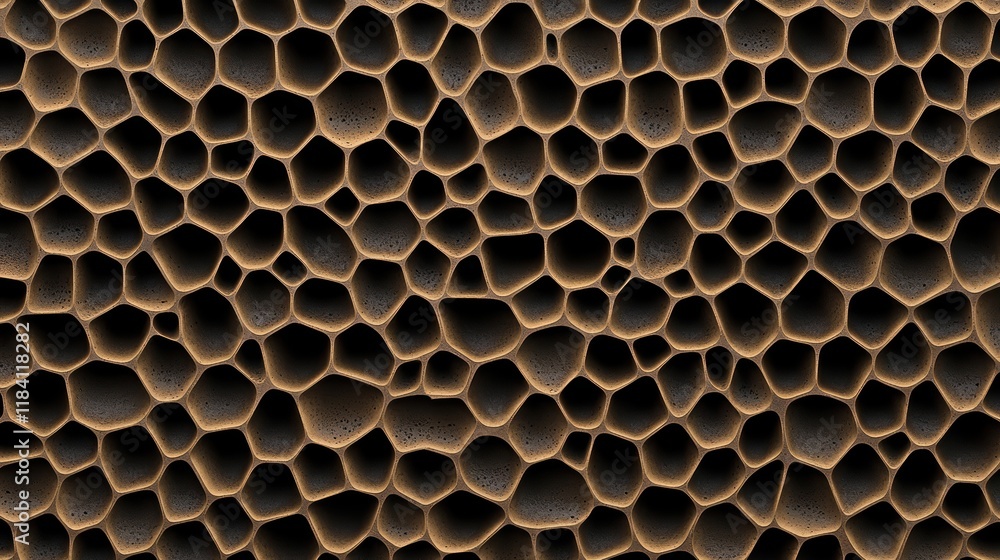 Poster abstract brown cellular structure background texture