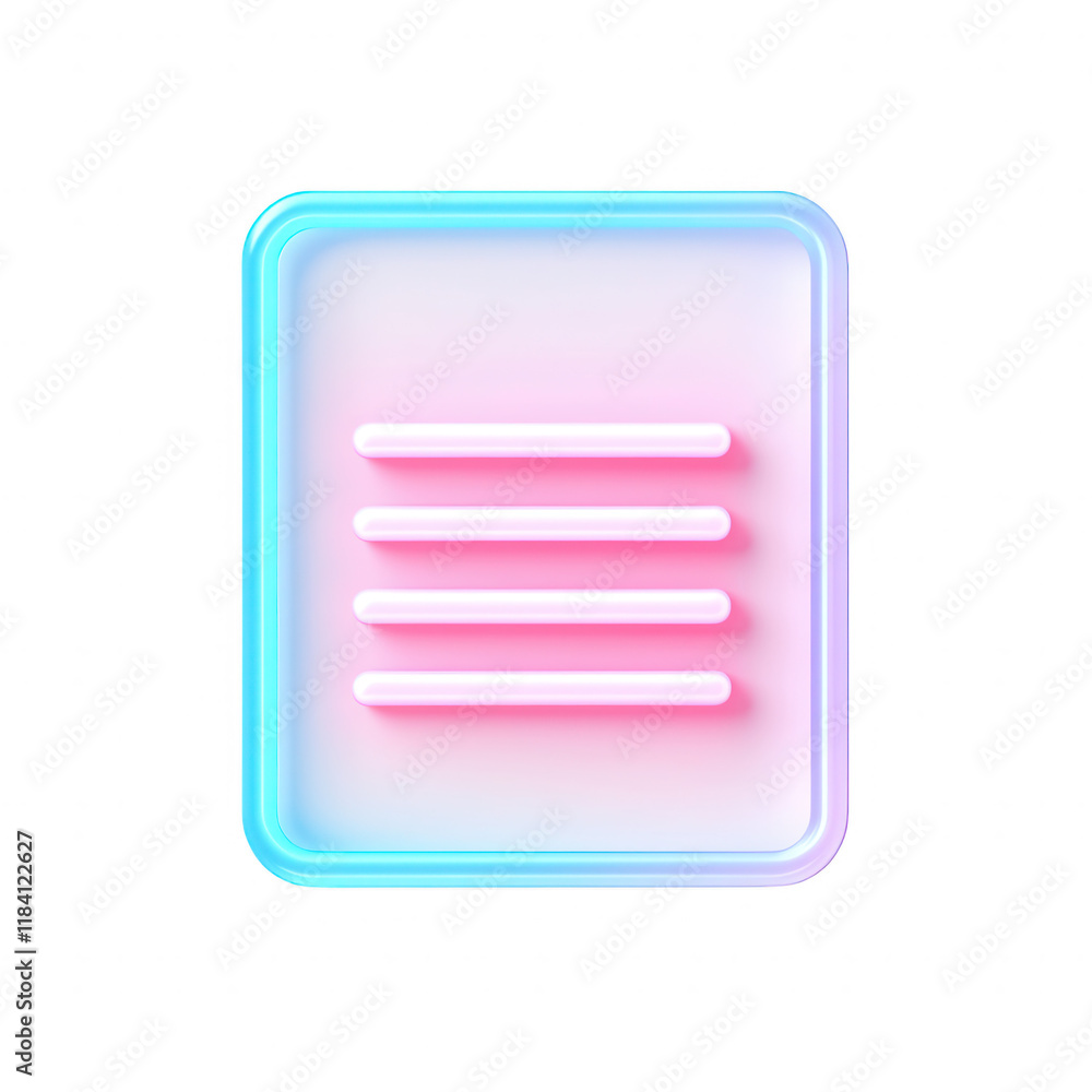 Poster a vibrant, modern graphic design element with glowing lines and a sleek background., isolated on a t