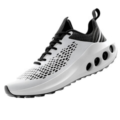 Men's Hole Sole Jogging Shoes isolated on a white background