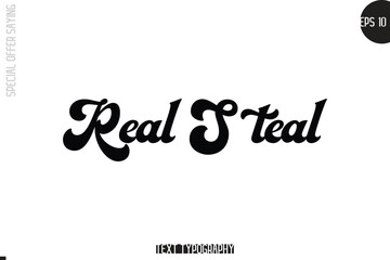 Special Offer Template Design Banner Typography Text Real Steal