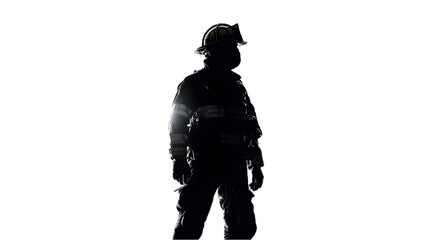Fototapeta premium firefighter silhouette png
