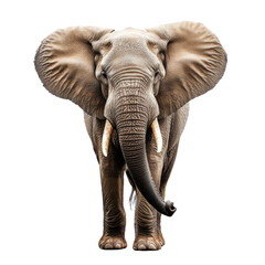 Obraz premium Majestic African elephant with large ears and tusks