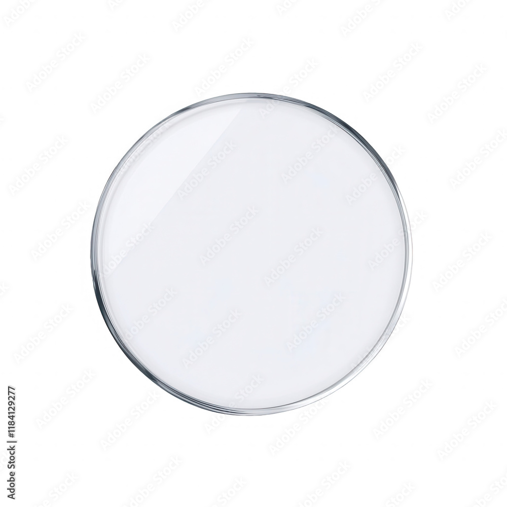 Poster empty circular frame template for design, artwork, or showcasing graphics., isolated on a transparen