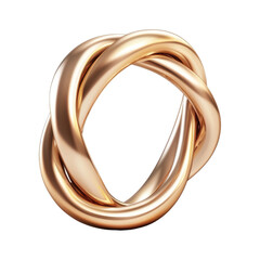 Elegant intertwined gold ring design