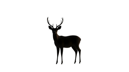 Obraz premium deer silhouette png