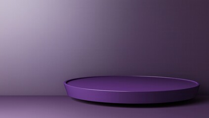 Elegant Purple Product Display Podium for Modern Brand Promotion and Marketing