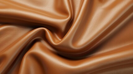 A close-up of a piece of brown leather with a smooth texture.