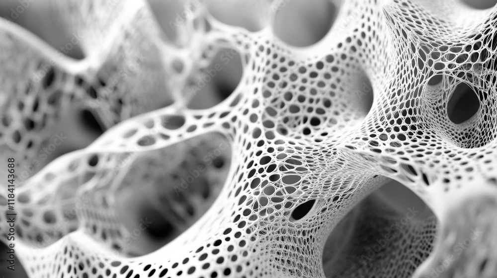 Poster abstract environment pulsing geometric mesh visualization in a high-fidelity digital concept