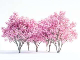 Obraz premium Aerial view of tokyo's captivating cherry blossom festival in spring beauty