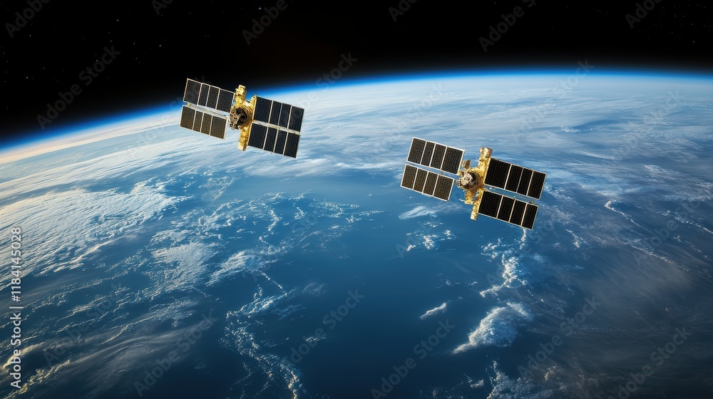 Poster orbital satellite grid deployment for enhanced gigapixel data visualization