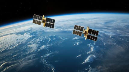 Orbital satellite grid deployment for enhanced gigapixel data visualization