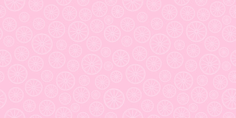 seamless pattern of oranges on a pink background for decoration and design	