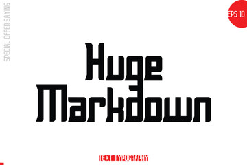 Special Offer Template Design Banner Typography Text  Huge Markdown