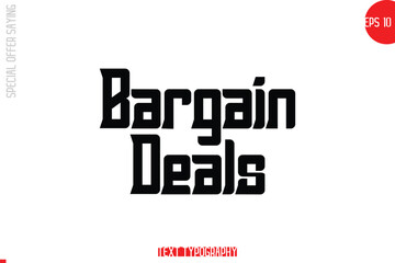 Special Offer Template Design Banner Typography Text Bargain Deals