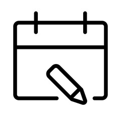 Calendar with Pencil Icon