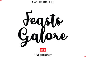 Merry Christmas Quote in Stylish Typography Text Feasts Galore 