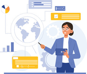 Advanced technology illustration showcasing AI and automation processes for modern solutions.