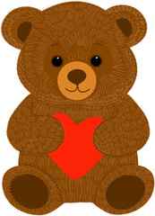 teddy bear with heart