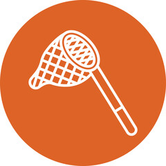 Pool Cleaning line circle icon