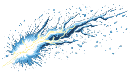 Comic-Style Lightning Zap