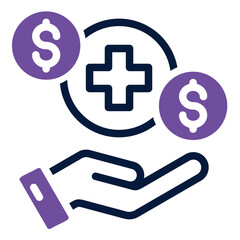 Obraz premium Medical Cost Icon