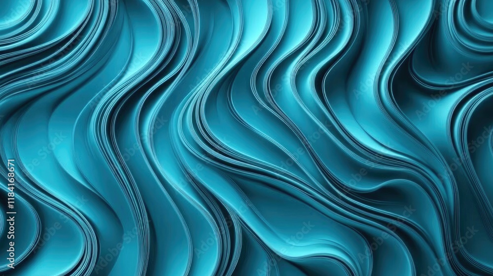 Poster gradient patterns in light blue with flowing lines, creating a professional abstract business backgr