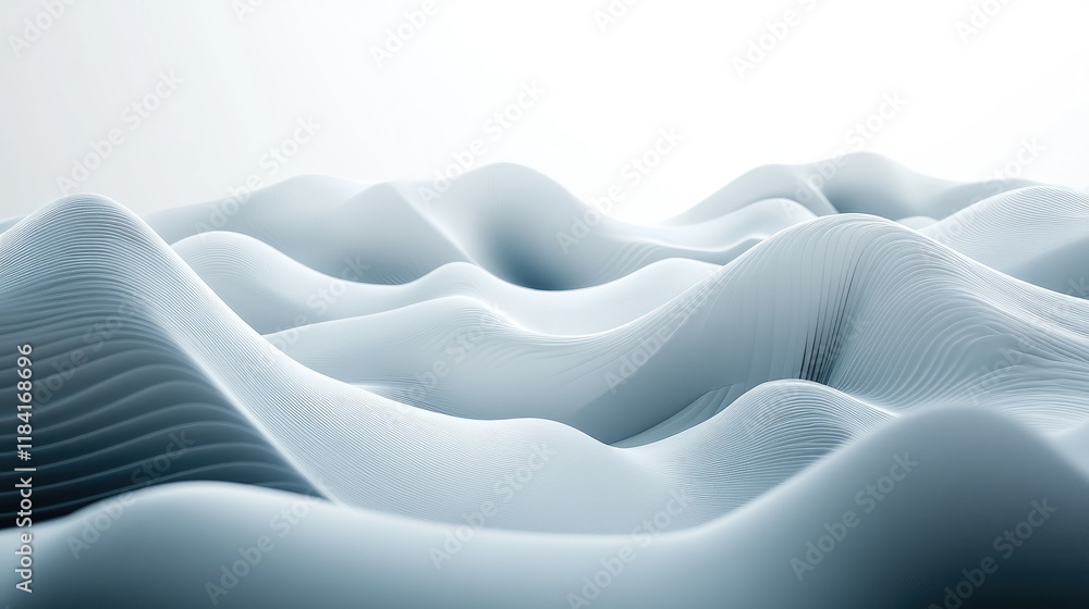 Poster gradient patterns in light blue with flowing lines, creating a professional abstract business backgr