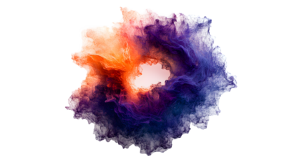 Cosmic Vortex with Deep Hues