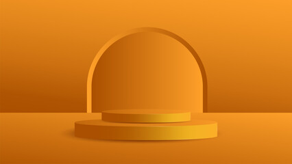 3d podium vector for product display